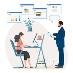 Work People Employees Office Job Business Teamwork