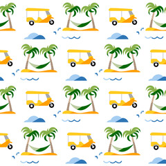 Summer Pattern Travel Vacation Rest Holiday Palm