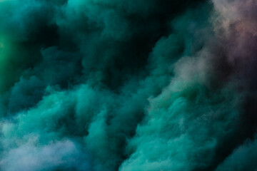 Abstract green smokes