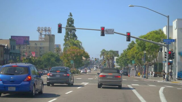 POV Driving A Car In California In Slow Motion 180fps