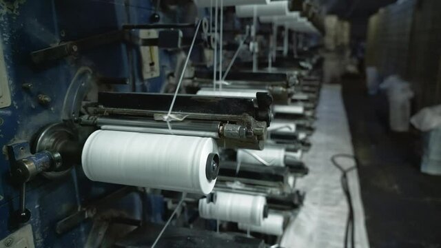 Production of polypropylene yarn for making bags