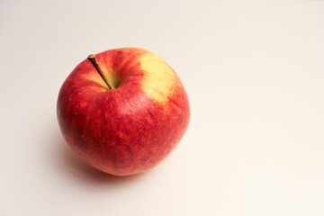 Beautiful natural apple isolated on white background