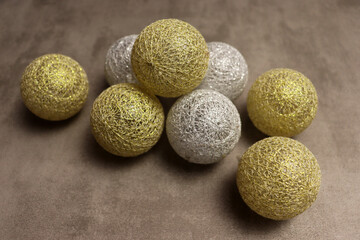 Beautiful Christmas toys decor background