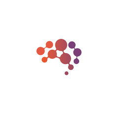 minimalis letter A Brain logo