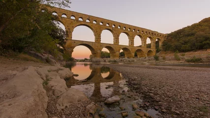 Nahtlose Fototapete Airtex Pont du Gard Pont Du Garde