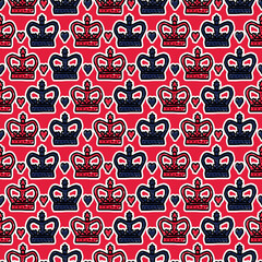 London Seamless Pattern for party, anniversary, birthday. Design for banner, poster, card, invitation and scrapbook. Hand Draw - obrazy, fototapety, plakaty