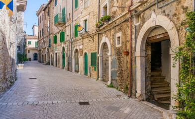 Scenic sight in Carpineto Romano, beautiful little town in the province of Rome, Lazio, Italy.