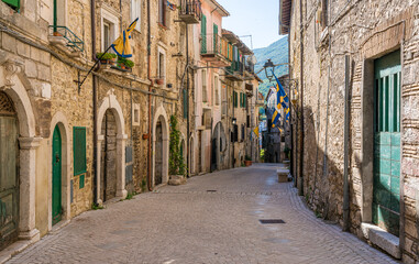 Scenic sight in Carpineto Romano, beautiful little town in the province of Rome, Lazio, Italy.