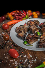 BBQ meat on the table 