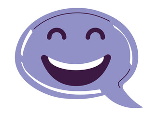 smiley speech bubble