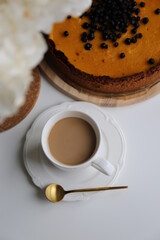 cup of coffee and cake