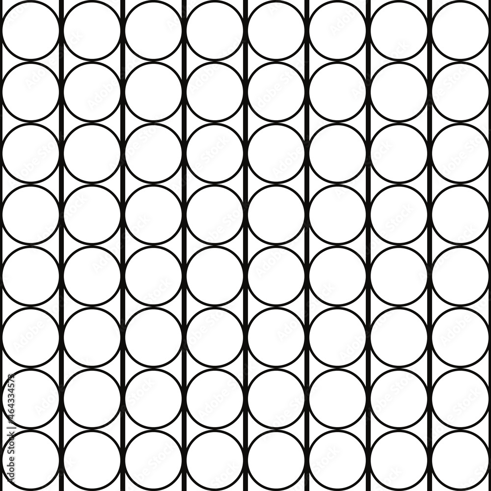 Aufkleber Circles standing vertically. Vector with simple circles.