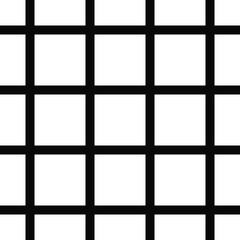 Primitive black mesh. Vector pattern with white background.