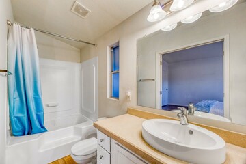 Interior home bathroom