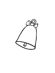 hand drawn bell