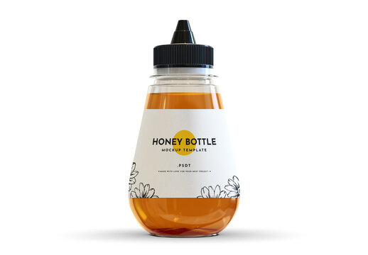 Honey Bottle Mockup