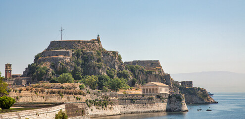 Fototapeta na wymiar Old Venetian Fortress. Kerkyra, Corfu, Greece.