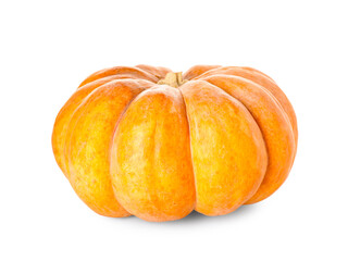 Obraz premium Whole fresh pumpkin isolated on white background