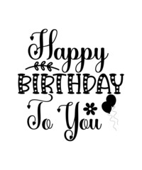 Happy Birthday SVG Files, Happy Birthday SVG bundle, Happy Birthday Cut File, Birthday Cake 