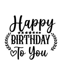 Happy Birthday SVG Files, Happy Birthday SVG bundle, Happy Birthday Cut File, Birthday Cake 