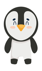 Obraz na płótnie Canvas cute penguin icon