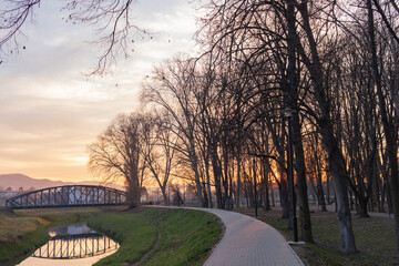 The old iron bridge, Požega, Croatia