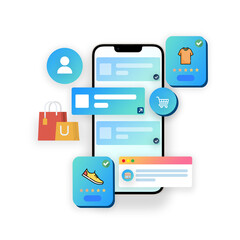 flat icons for web and mobile applications