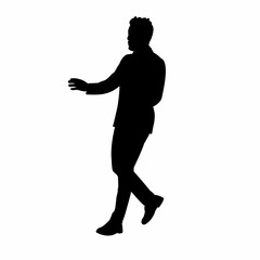 Fototapeta na wymiar a man body silhouette vector
