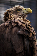 Adult eagle living in captivity.