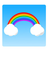 rainbow and clouds