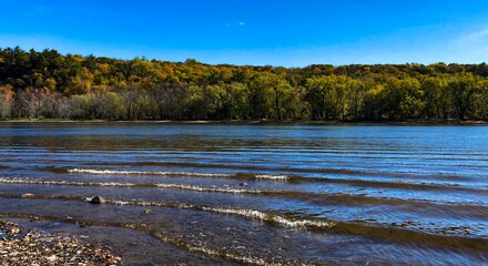 Walking by the river 