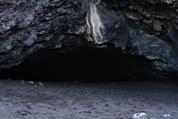 volcanic rock characteristic of the island of stromboli, Aeolian Islands