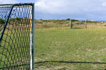 Fototapeta premium goal post, Pitch, soccer field