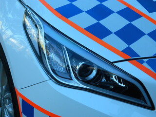 Close up of an Australian police car