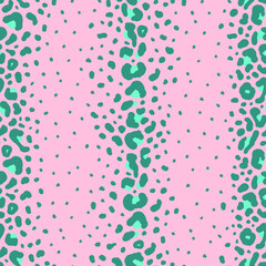 Abstract animal skin leopard seamless vector pattern. Jaguar, leopard, cheetah, panther fur. Digital design for packaging, wallpaper, fabric and textile.
