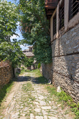 Fototapeta na wymiar Village of Leshten with Authentic nineteenth century houses, Bulgaria