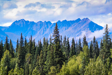 Distant Mountains in Alaska