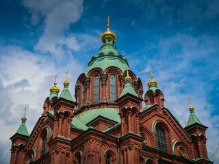 Fototapeta na wymiar Dome of the Uspenski Church