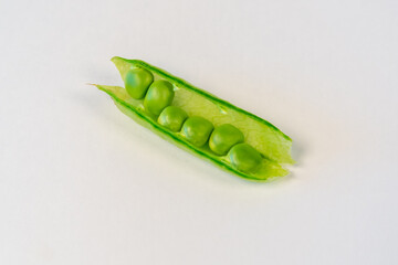 Green peas are printed, peas are visible.