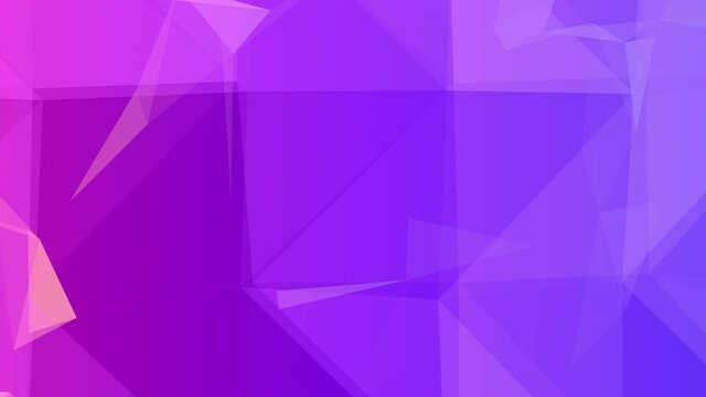 Abstract polygon animation multicolor pattern 4K smooth concept