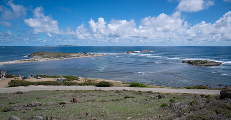 Views of the French side of the Caribbean island of St Martin