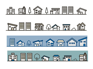 シンプルな家のライン
