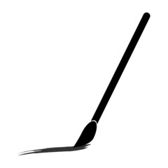 Brush icon. Paint symbol. Art background. Interior design. Creative element. Hand drawn. Vector illustration. Stock image.