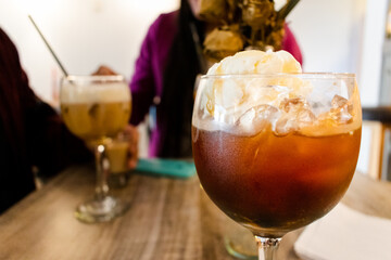 Colombian Coffee with ice cream
