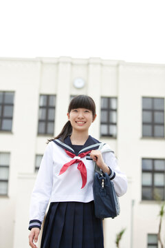 笑顔の女子校生