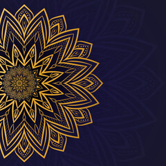 mandala abstract pattern background design In bronze free vector