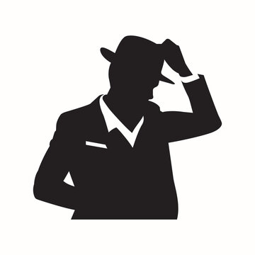 recommend clip art: Silhouette Men fashion Logo design inspiration.