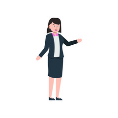 Fototapeta na wymiar business lady woman character style vector illustration design