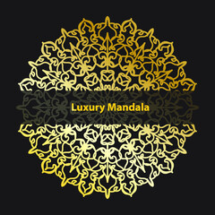 Vector round abstract circle. Luxury Mandala style.