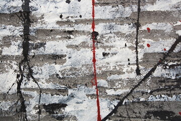 Abstract Splash color on grunge  texture background